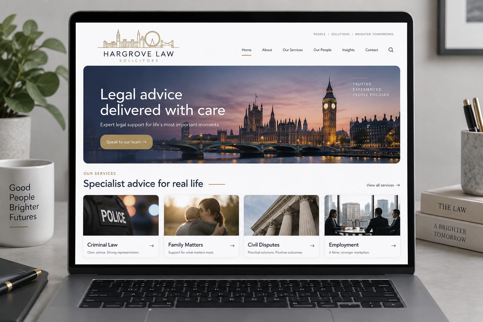 Example solicitors' firm website